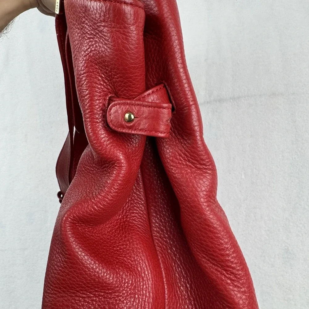 Tory Burch Red Leather Shoulder Bag Tote‎